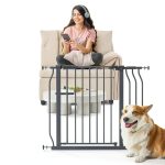 Adjustable Baby Gate ELEVON Metal Grey Design-0