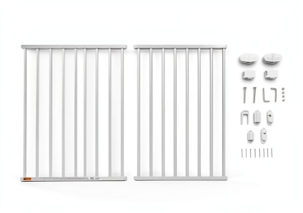Regalo Extra Wide Baby Gate White Steel 24‑40.5in-4