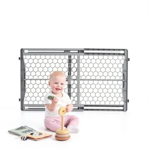 Regalo Plastic Baby Gate Extra Wide Pressure Mount-0