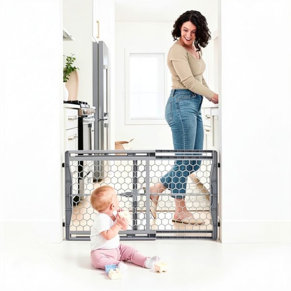 Regalo Plastic Baby Gate Extra Wide Pressure Mount-3