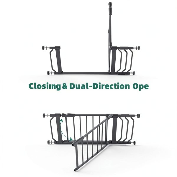 Adjustable Baby Gate ELEVON Metal Grey Design-2
