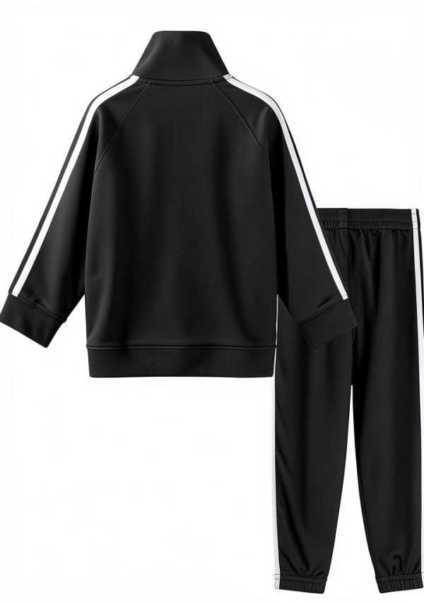 adidas Baby Unisex Jogger Set with Full‑Zip Jacket – Navy Blue & Black-1