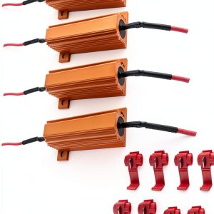 Kewucn 50W LED Headlight Decoder Resistor 6Ω-0