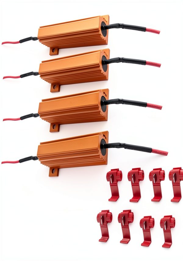 Kewucn 50W LED Headlight Decoder Resistor 6Ω-0