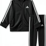 adidas Baby Unisex Jogger Set with Full‑Zip Jacket – Navy Blue & Black-0