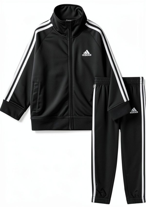 adidas Baby Unisex Jogger Set with Full‑Zip Jacket – Navy Blue & Black-0