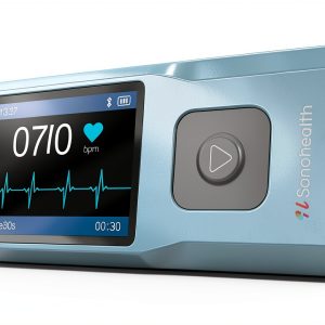 EKG Monitor SonoHealth 3 Inch Blue Plastic Memory-0