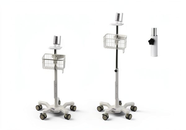 VivaComfort Portable Vital Signs Monitor Stand Adjustable Steel Cart-7