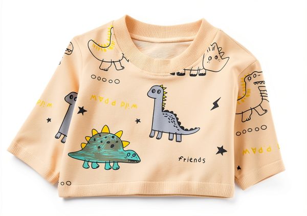 Toddler Boy Dinosaur Pants KidStyle Soft Cotton Blend Elastic Waist-1