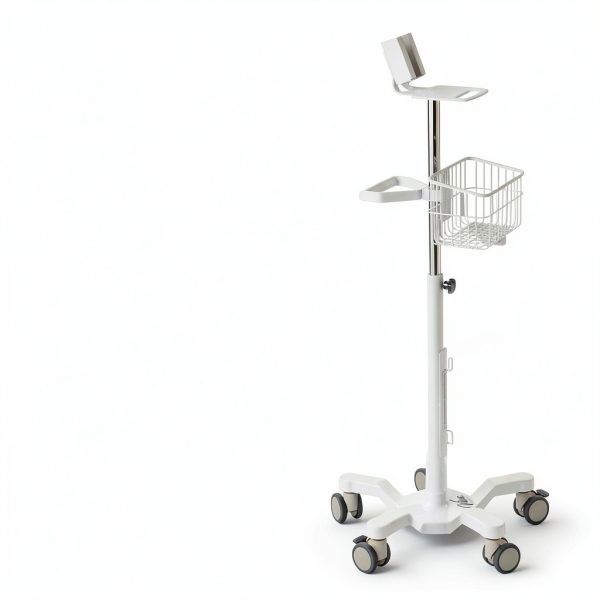 VivaComfort Portable Vital Signs Monitor Stand Adjustable Steel Cart-5
