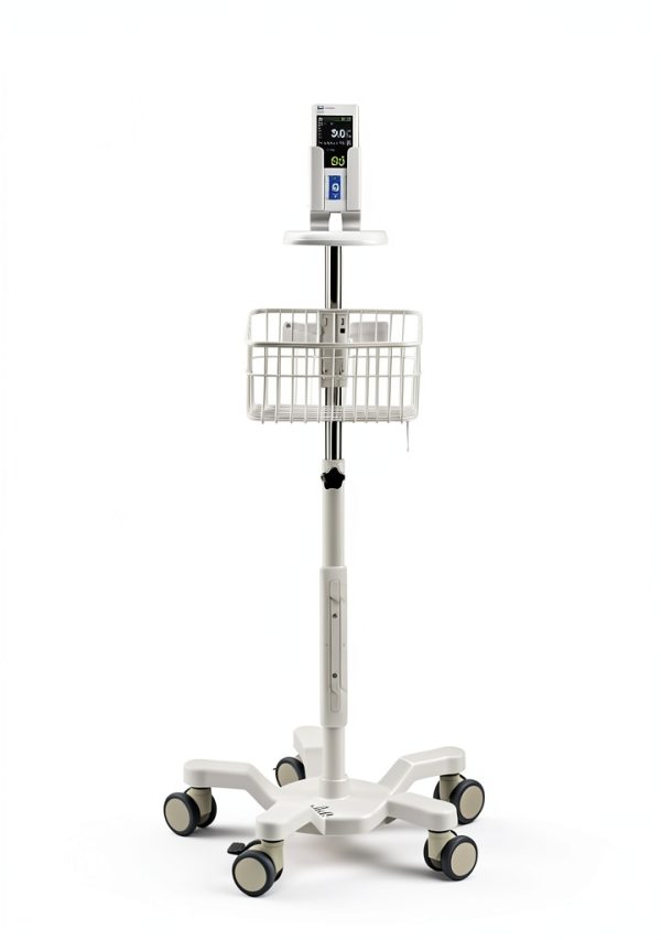 VivaComfort Portable Vital Signs Monitor Stand Adjustable Steel Cart-0