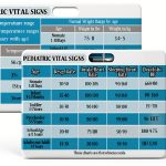 3 PCS Pediatric Vital Signs Badge Card Lab Values Rn Badge Cards for Pediatric Nurses, Clinicals and RN Students Nursing School Supplies and Accessories(2.2 x 3.8 Inches)-0