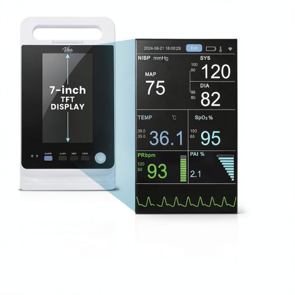 VivaDiagnostic Omni Vital Signs Monitor with Infrared Thermometer-1