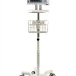 VivaDiagnostics Rolling Stand Vital Signs Monitor Metal Cart Organizer-0