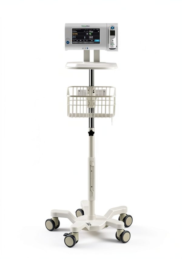 VivaDiagnostics Rolling Stand Vital Signs Monitor Metal Cart Organizer-0