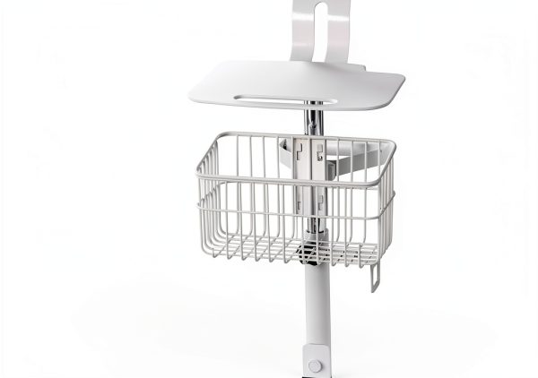 VivaDiagnostics Rolling Stand Vital Signs Monitor Metal Cart Organizer-7