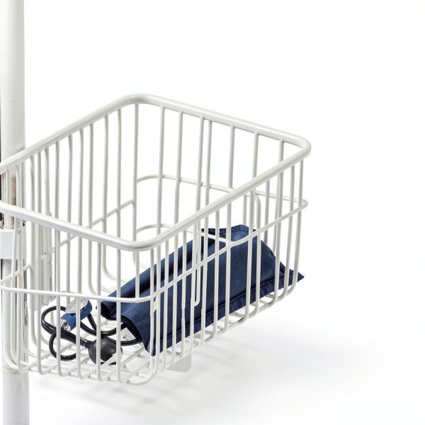VivaDiagnostics Rolling Stand Vital Signs Monitor Metal Cart Organizer-2