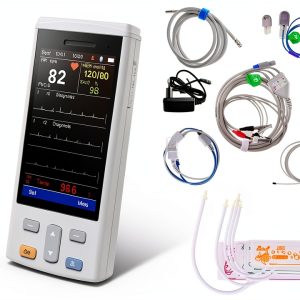 M6 4.3 inch Veterinary Monitor by Smar – Grey, ECG SpO2 NIBP-0