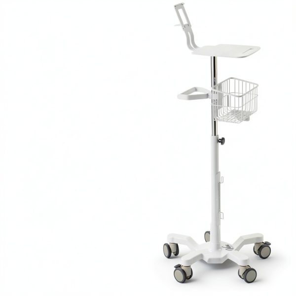 VivaDiagnostics Rolling Stand Vital Signs Monitor Metal Cart Organizer-1
