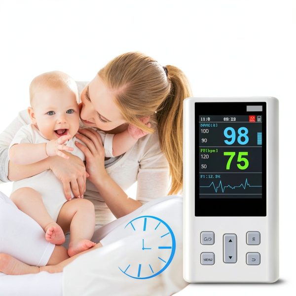 Caphstion Veterinary Pulse Handheld Pulse for Animals 24 hours SPO2 Pulse Rate Monitor Alarm(H100 for Pets)-8