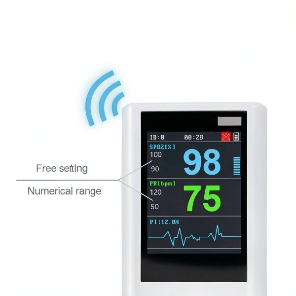 Caphstion Veterinary Pulse Handheld Pulse for Animals 24 hours SPO2 Pulse Rate Monitor Alarm(H100 for Pets)-3
