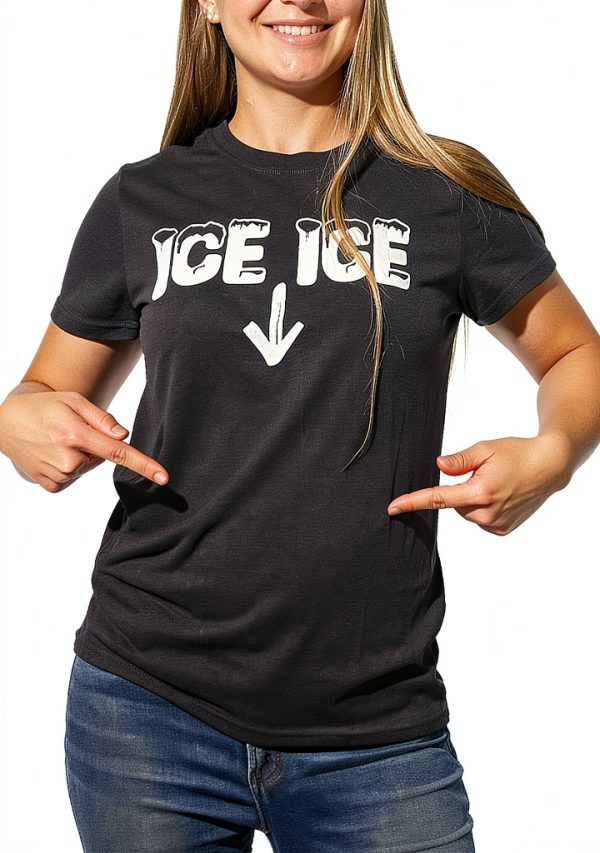 Ice Ice Baby Maternity T-Shirt Women Pregnancy Announcement Shirt-2