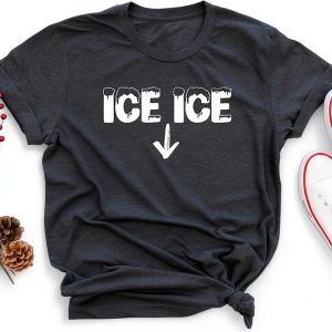 Ice Ice Baby Maternity T-Shirt Women Pregnancy Announcement Shirt-0