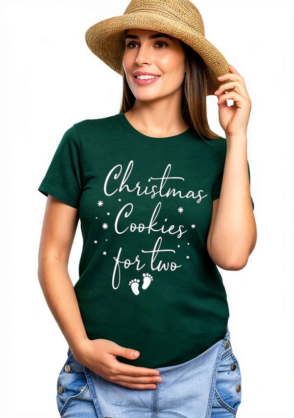 FASHGL Christmas Pregnancy Shirt Women Funny Maternity Christmas-3