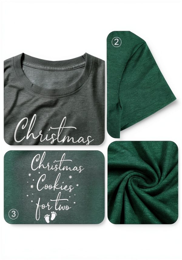 FASHGL Christmas Pregnancy Shirt Women Funny Maternity Christmas-4